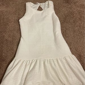Peplum white dress